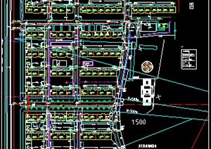 某仙城制作区道路规划CAD平面图