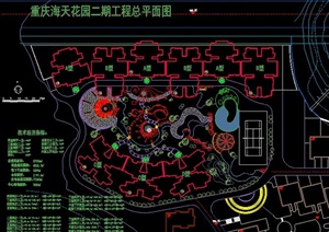重庆某高层小区规划设计方案图