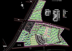 大型居住小区规划设计总平图