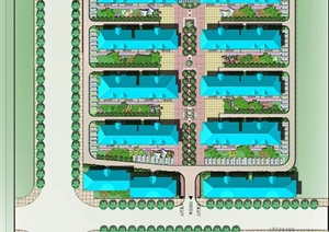 某住宅小区规划设计方案（含彩平图）