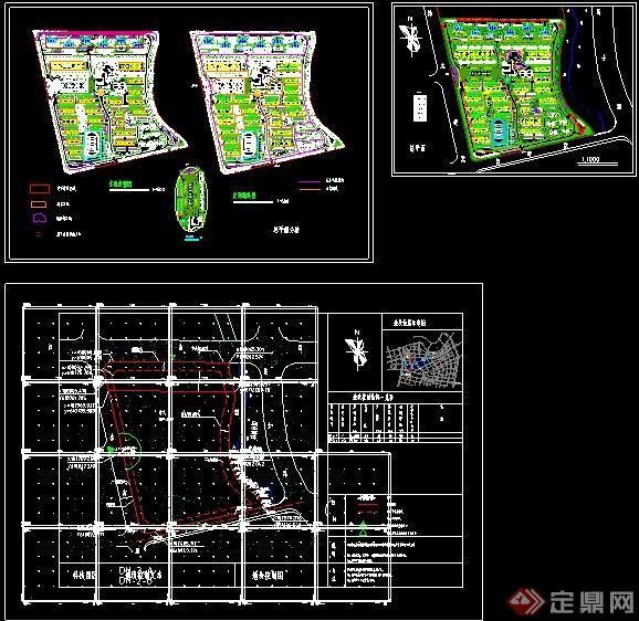 某地居住小区地形规划设计CAD图(2)