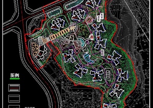 重庆大渡口紫花园规划设计总平面图