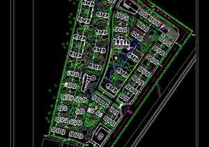 某居住小区规划设计CAD总平面图