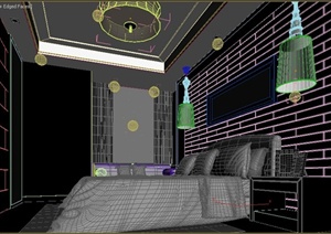 某住宅卧室装修设计3DMAX模型