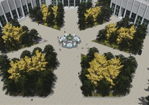 某广场景观设计Lumion效果图（jpg/bmp)