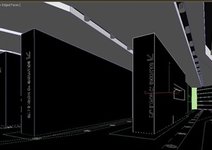 某现代展厅装修设计方案3DMAX模型