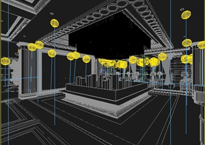 某售楼处大厅室内设计3DMAX模型