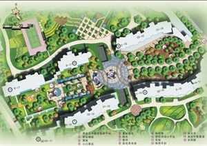 四个住宅区景观规划设计JPG文本