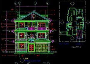 某两层别墅建筑设计CAD施工图