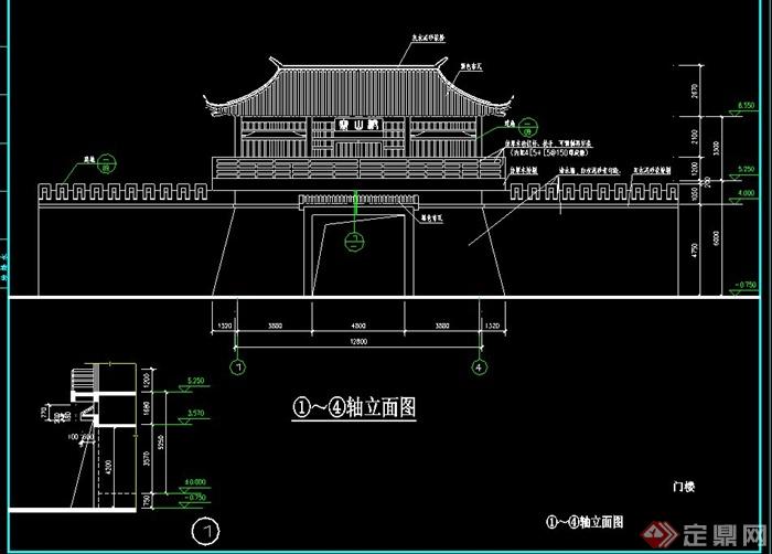 某古门楼建筑设计施工图(1)