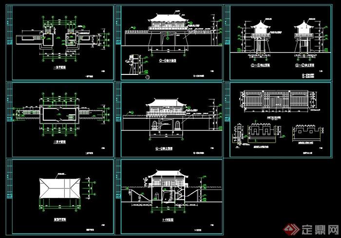 某古门楼建筑设计施工图(2)