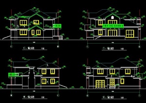 某两层别墅建筑设计CAD详图