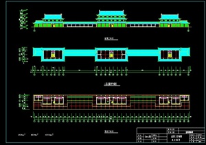 某重陽湖烟雨廊楼设计CAD图