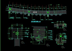 某艺术长廊设计CAD施工平面图