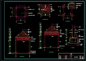 某钢亭设计施工详图