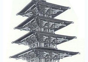 某木结构古建筑设计JPG图片