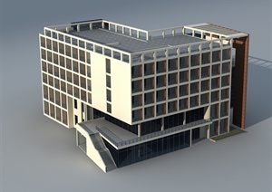 某食堂建筑设计3DMAX模型