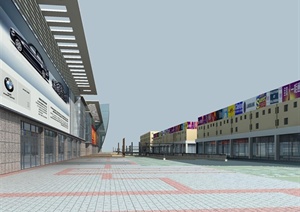 某装饰城商业建筑设计3DMAX模型