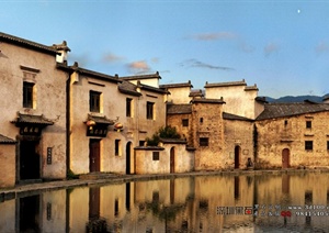 中式古建江南水乡古镇建筑景观3dmax模型