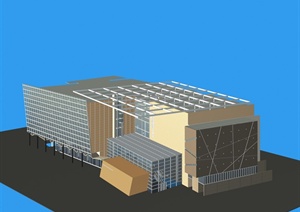 某现代商场建筑设计Max模型