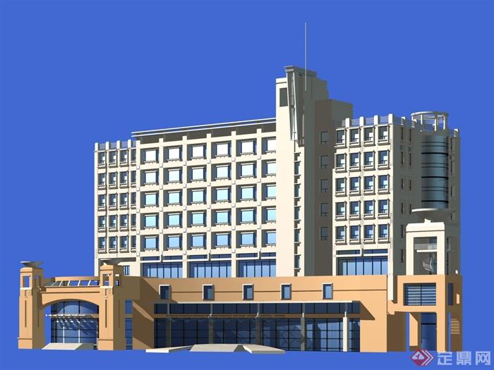酒店建筑设计3DMAX模型