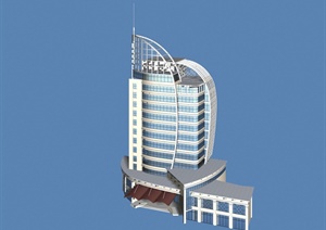 某高层办公建筑设计3DMAX模型