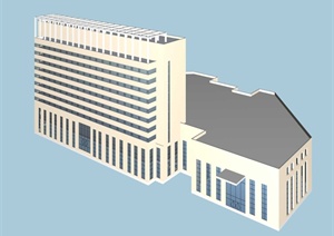 某高层酒店建筑设计Max模型
