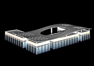 某科技展览馆建筑设计3DMAX模型
