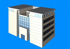 某多层办公楼建筑设计Max模型