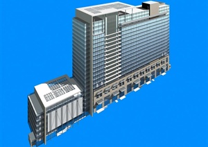 某商办综合楼建筑设计Max模型