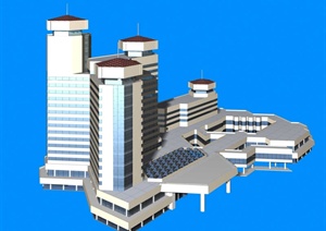 某办公酒店建筑设计3DMax模型