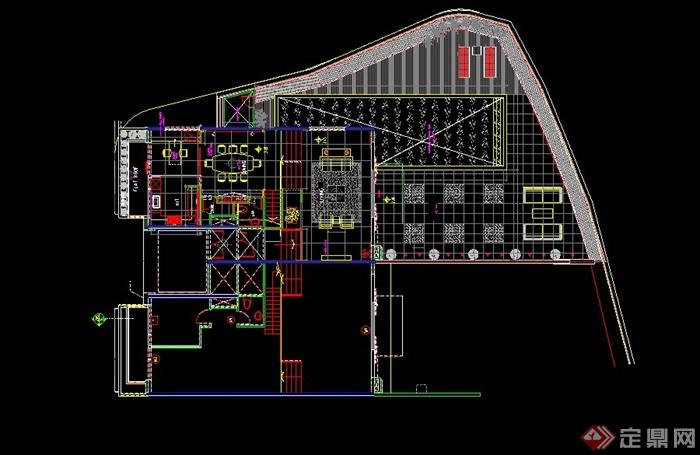 某两层住宅建筑室内设计CAD图(1)