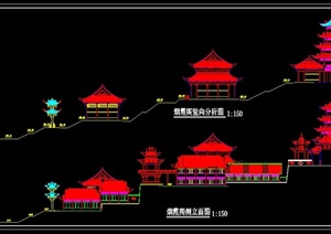 烟霞阁寺建筑设计方案图