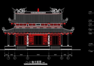 龙山寺大雄宝殿建筑设计方案图