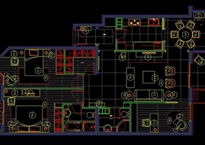 某住宅区室内装修设计CAD图