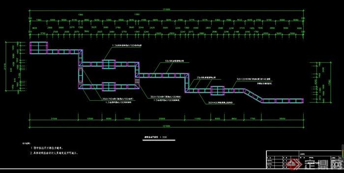 某廊桥设计CAD施工图(1)