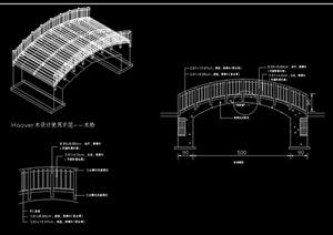 某木桥设计CAD结构图