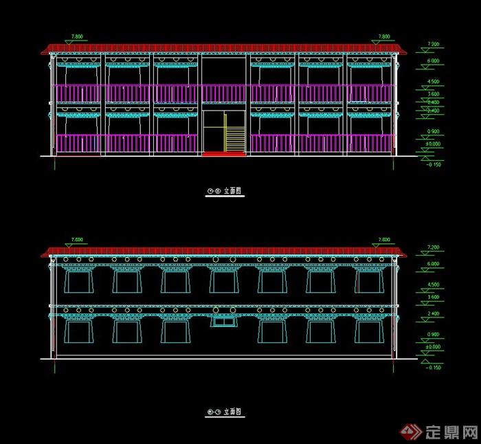 某藏式学生宿舍建筑设计方案图(1)
