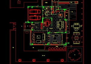 某四层别墅室内装修设计CAD施工图