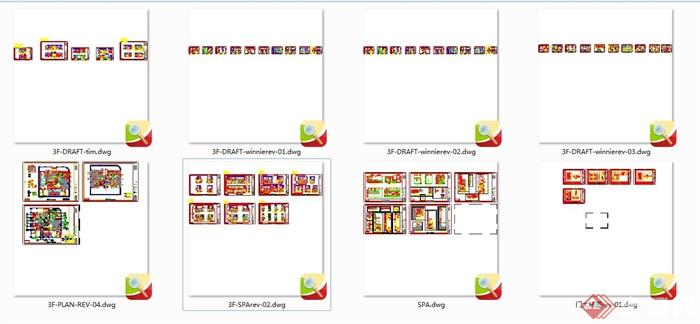 某公寓SPA会所装饰设计施工图(5)
