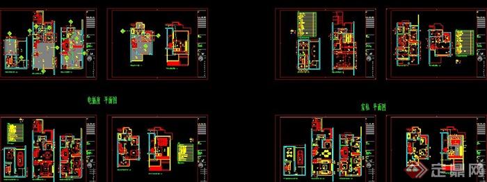 某售楼处三层样板房室内设计CAD施工图(3)