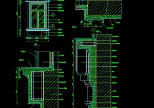 某建筑节点窗的样式及做法设计CAD施工图