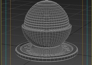 某圆球状景观小品3dmax模型