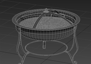 一个花钵设计3DMAX模型