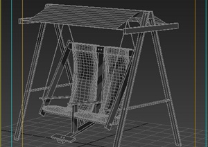 园林景观秋千椅3dmax模型