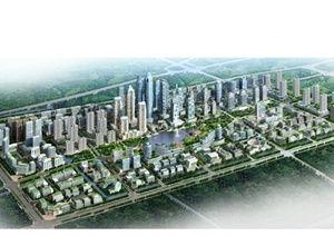 现代风格国际商务城城区规划pdf方案