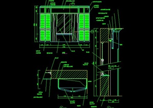 某建筑内窗子设计CAD施工图