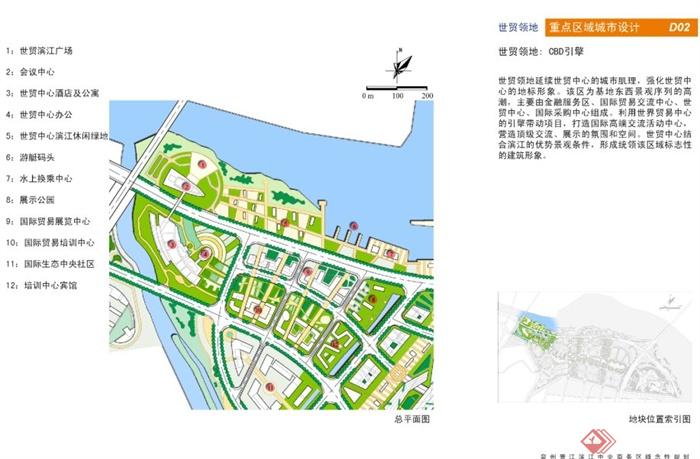 某城市滨江中央商务区概念规划方案(5)