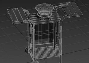 一个移动橱柜设计3DMAX模型