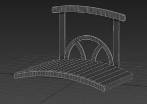 一个小拱桥设计3DMAX模型